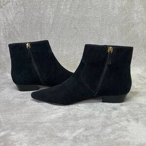 J. Crew Pointy Toe Suede Ankle Boots Womens Sz 10 Style AJ846